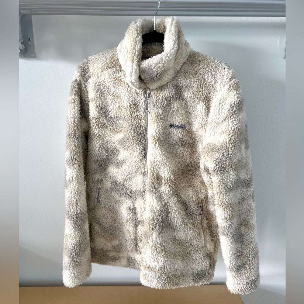 NWOT Columbia Sherpa Cream Fleece Jacket